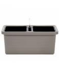 Samozalivalno korito BERBERIS DUO taupe 78 x 39