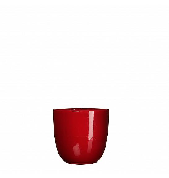 Okrasni lonec Tusca d. red Ø12 h.11 cm