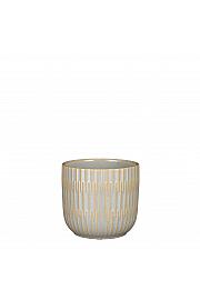 Okrasni lonec Sara grey glaze