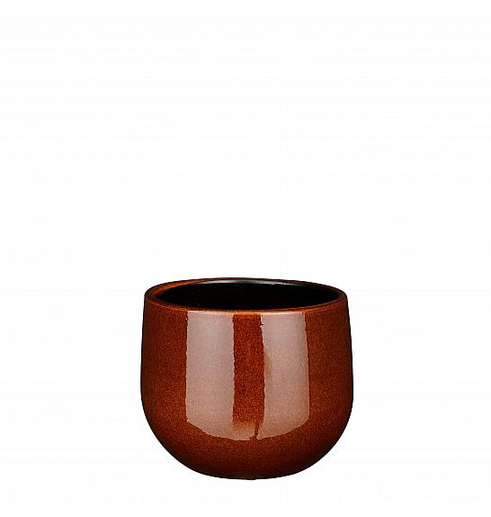 Okrasni lonec Pablo brown Ø16 h.14 cm