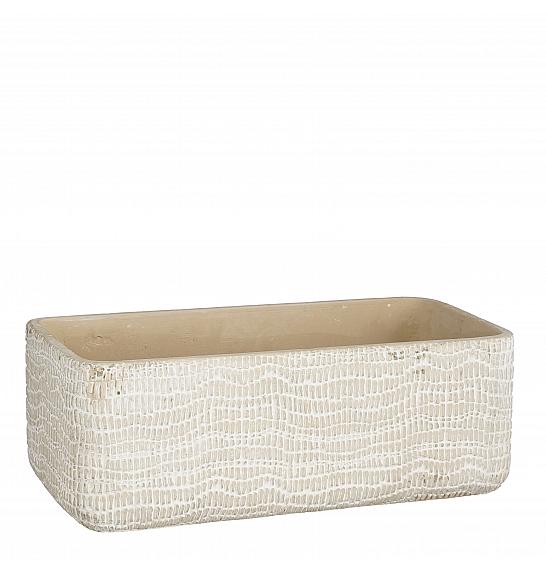 Okrasna skleda Siri l. grey l28 x w14 x h10 cm