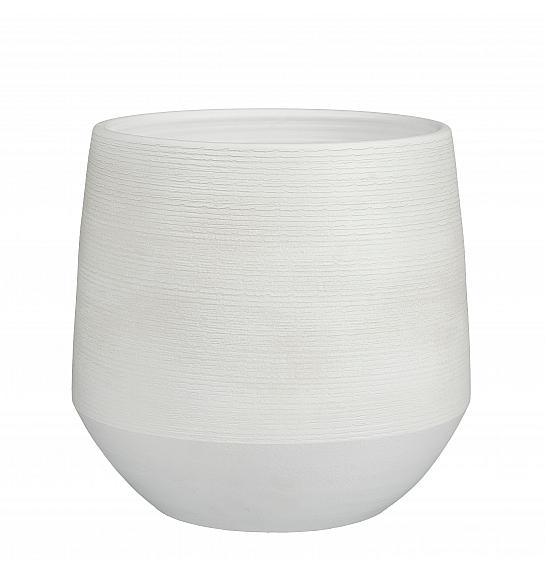 Okrasni lonec Evora off white Ø30 h.28 cm