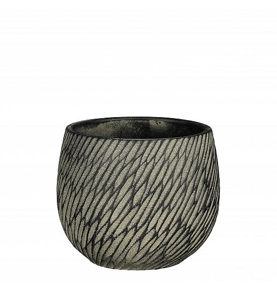 Okrasni lonec Elio anthracite Ø13,5 h.11,5 cm