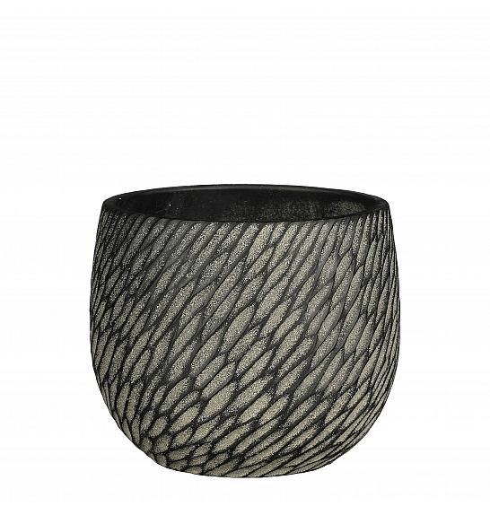 Okrasni lonec Elio anthracite Ø15 h.12,5 cm