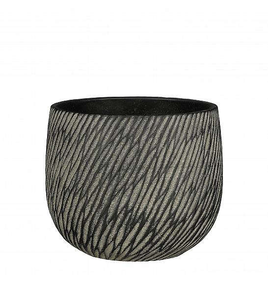 Okrasni lonec Elio anthracite Ø17 h.14 cm