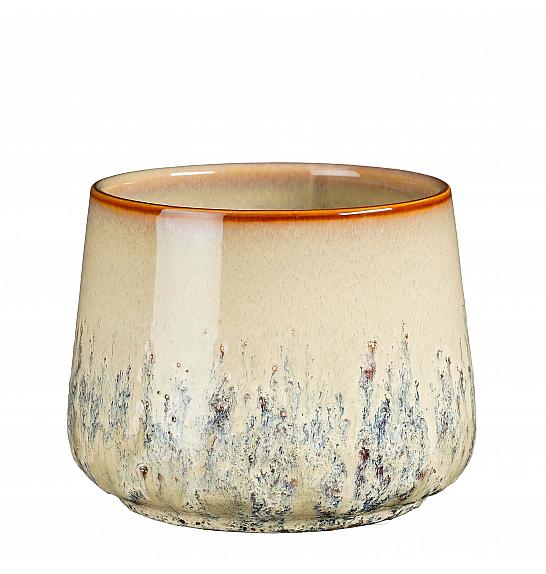 Okrasni lonec Mylo beige Ø13,5 h.11 cm