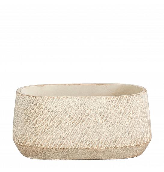 Okrasna skleda Camino taupe l24,5 x w14,5 x h11,5 cm