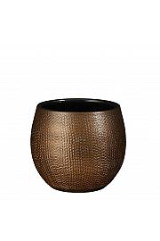 Okrasni lonec Porto bronze metallic 