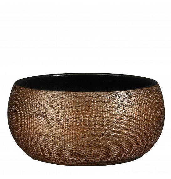 Okrasna skelda Porto bronze metallic Ø27 h.13 cm