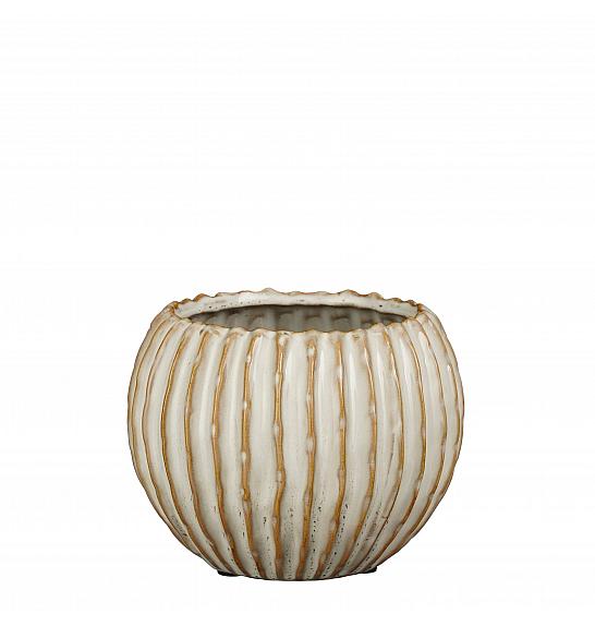 Okrasni lonec Jovi white Ø14,5 h.11,5 cm