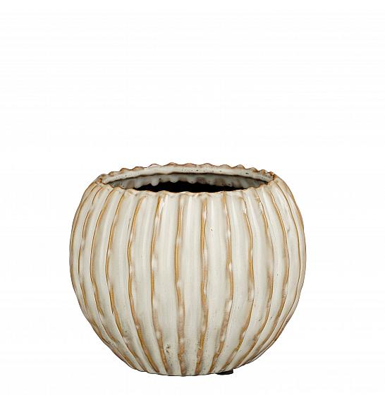 Okrasni lonec Jovi white Ø16,5 h.13,5 cm