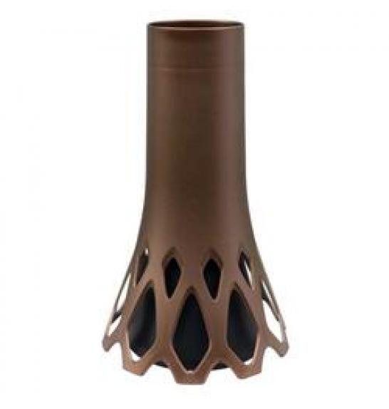 Nagrobna Vaza Roseta 1,3 L S Polnilom Plastia Bronz