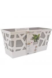 Korito Mosaic Flowerbox pepelasto nebesno modra / bela 40 x 20