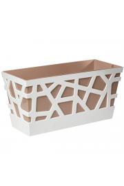 Korito Mosaic Flowerbox svetlo rjava / bela 40 x 20