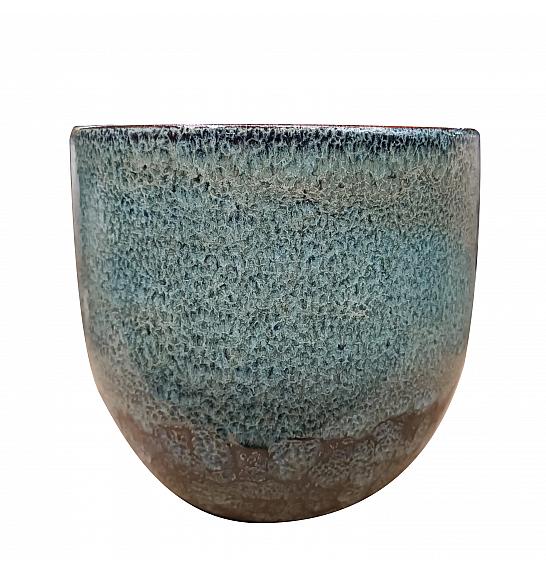 Lonec keramični Cotto Azul moder 24 cm