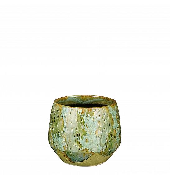 Okrasni lonec Harris green Ø16,5 h.14 cm